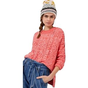 Anthropologie Pilcro Jasmine Cable Knit Oversized Sweater, size XS